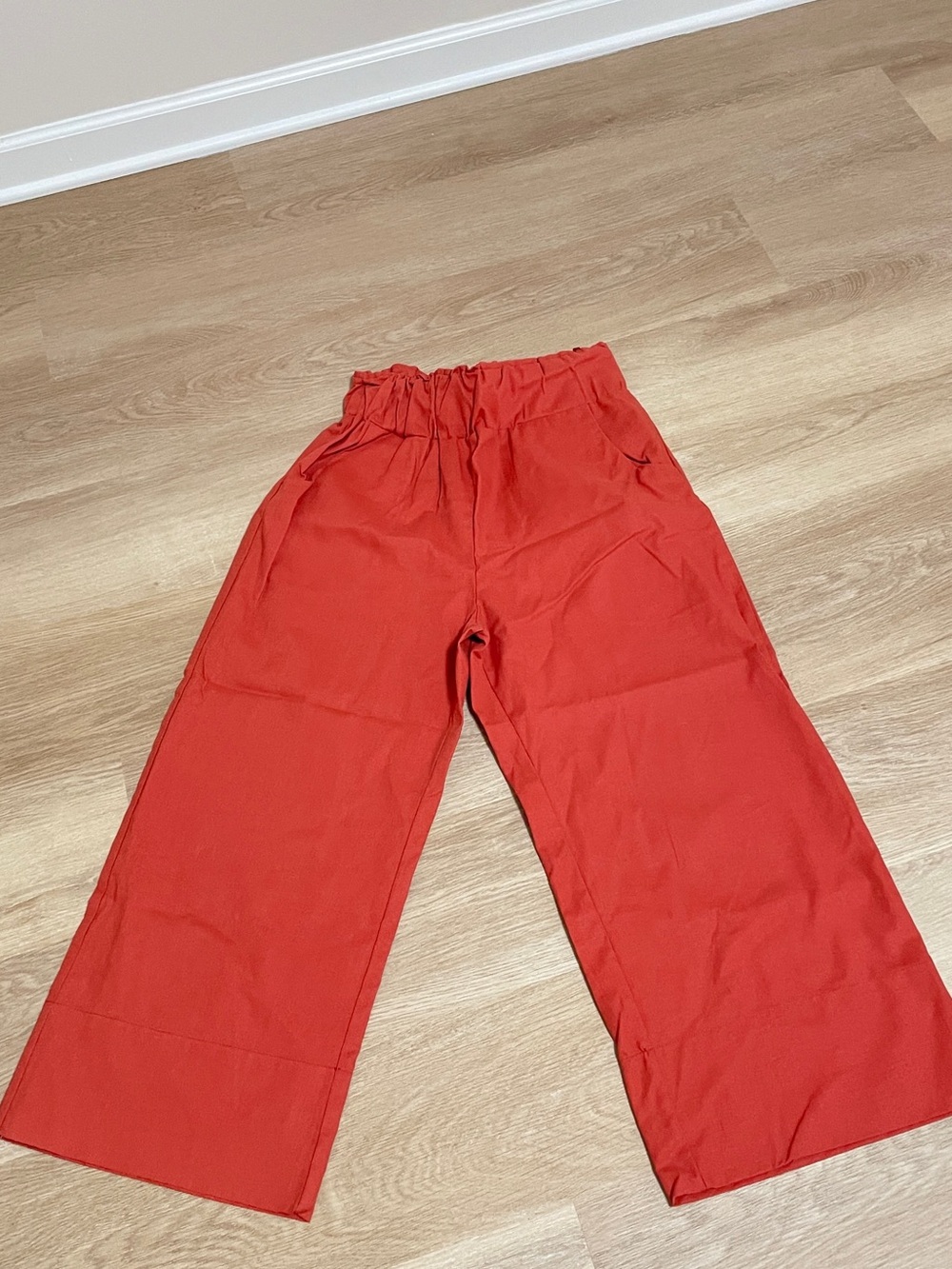 Koret Bright Coral Pull-On Wide-Leg Pants